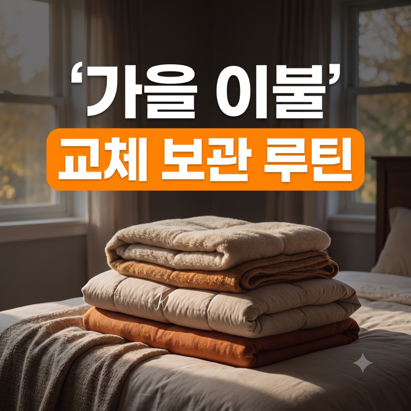 가을 환절기 이불 먼지 털기 및 침구 보관 꿀팁