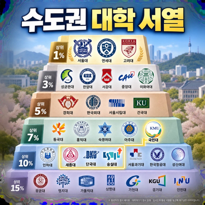"숭실대가 국민대를 제쳤다.." 20년 전 위상과 제일 많이 바뀐 대학 순위