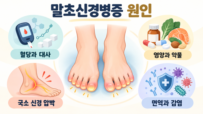 말초신경병증 원인을 찾을 때 양쪽 발끝 저림과 전신 상태를 함께 보는 이유