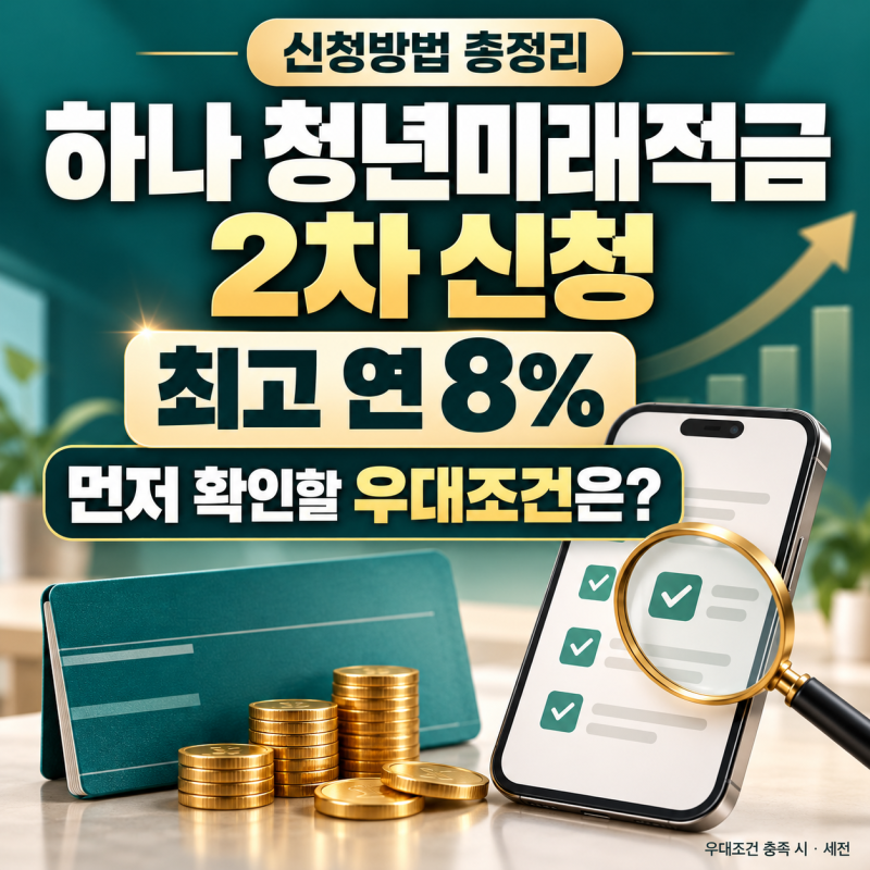하나 청년미래적금 2차 신청방법 총정리, 최고 연 8%보다 먼저 확인할 것은?