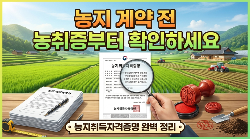 농지취득자격증명이란?｜농지 살 때 꼭 필요한 서류와 신청방법