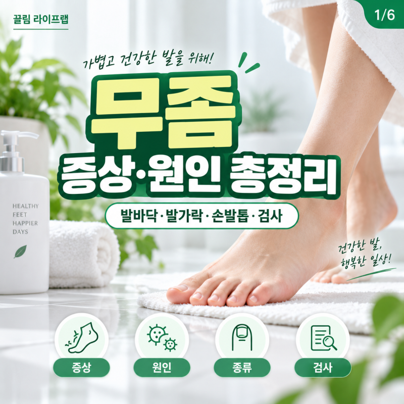 무좀 증상과 원인, 발바닥 발가락 손발톱 무좀 종류와 무좀균