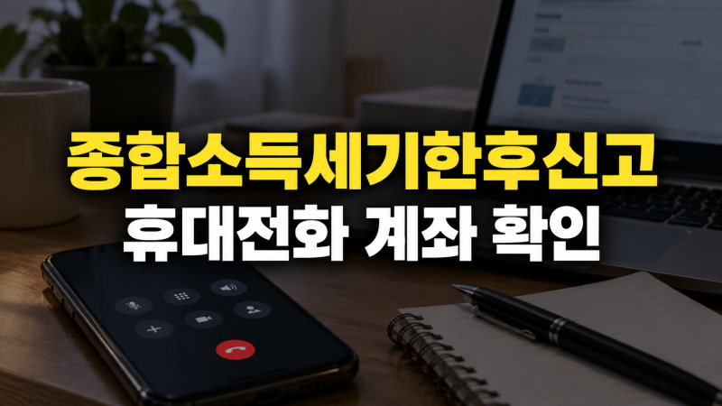 종합소득세기한후신고, 국세청 환급 안내 받았다면 ARS에서 확인할 것