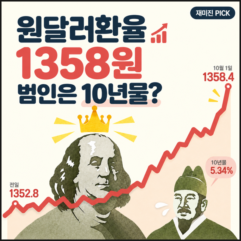 원달러환율 1358원, 수출 대박인데 원화는 왜 조용할까