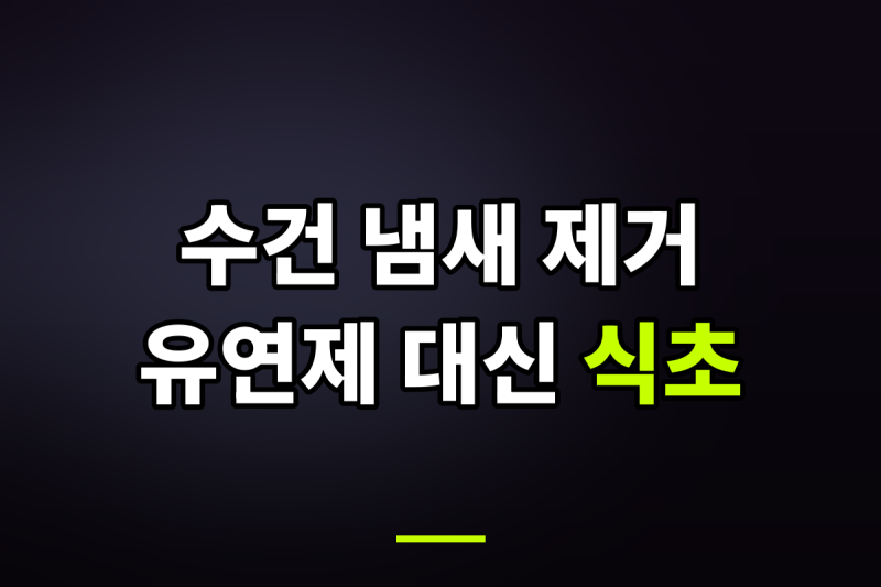 환절기 유연제 없이 깔끔하게 빨래 수건 냄새 없애는 방법