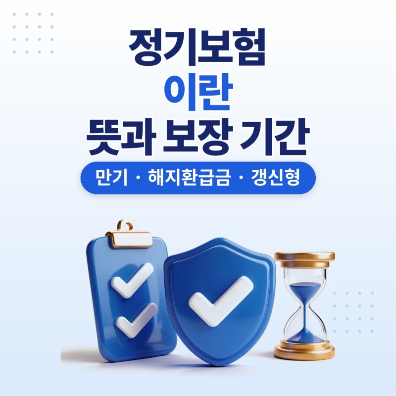 정기보험이란, 정기종신보험 차이와 보험기간 플랜비보험에서 비교한 후기 (만기, 해지환급....