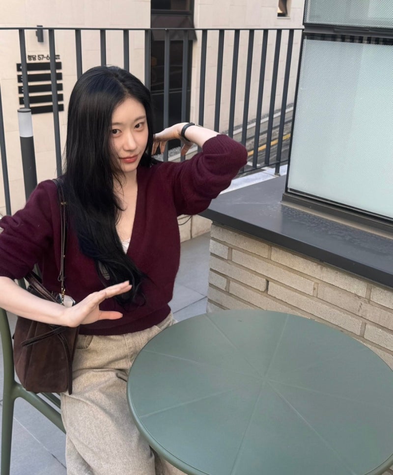 타오바오 가을옷 쇼핑 링크 | 딥 브이넥 니트 레이어드 레이스 나시 고르기