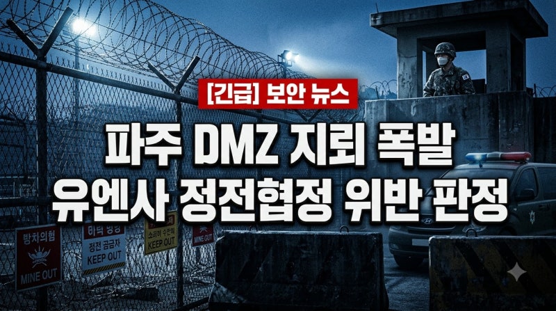 파주 DMZ 지뢰 폭발 사건, 유엔사는 왜 정전협정 위반으로 공식 판정했을까?