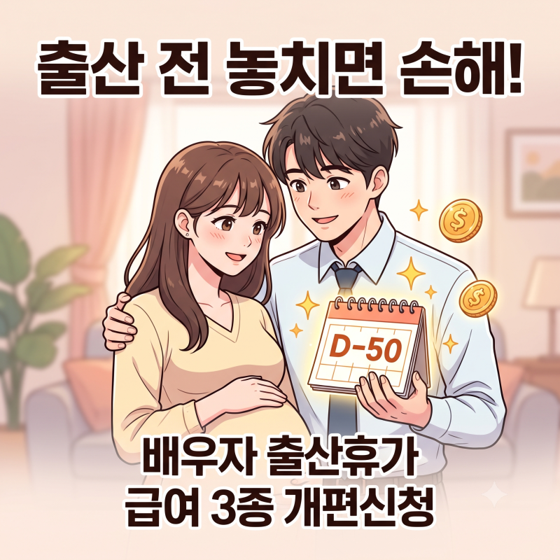 배우자 출산휴가일 급여 신청과 계산방법, 9월부터 확 달라졌어요