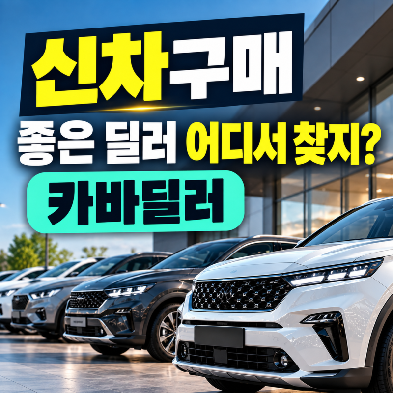 카바딜러 견적 비교, 같은 신차인데 딜러마다 조건이 다르다고?