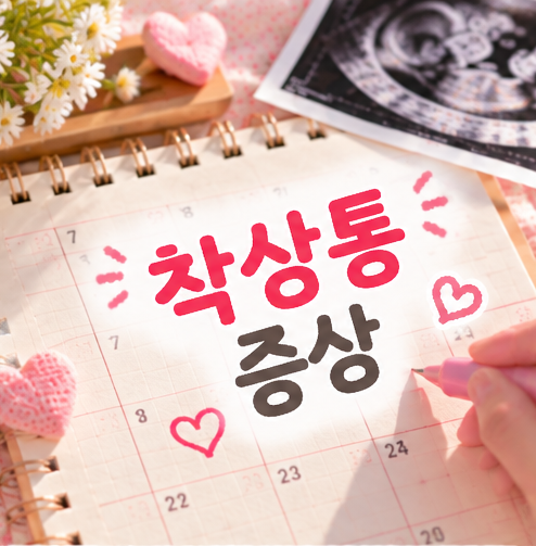 착상통 시기 기간 느꼈던 증상 느낌 신기했던 위치 생리통 차이