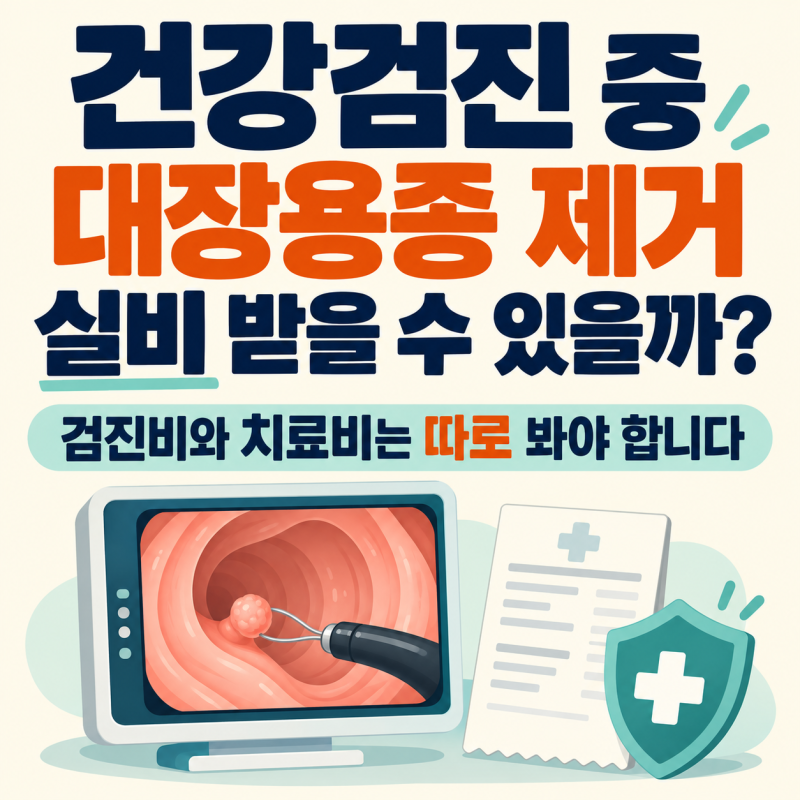 대장용종 제거하면 실비 받을까? 건강검진 중 제거한 경우 청구서류·수술비 확인