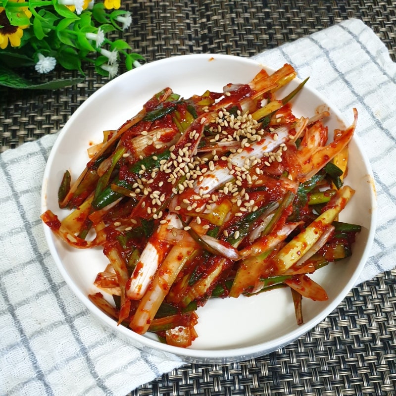 대파김치 레시피 편스토랑 김용빈 10분 파김치 담그는법