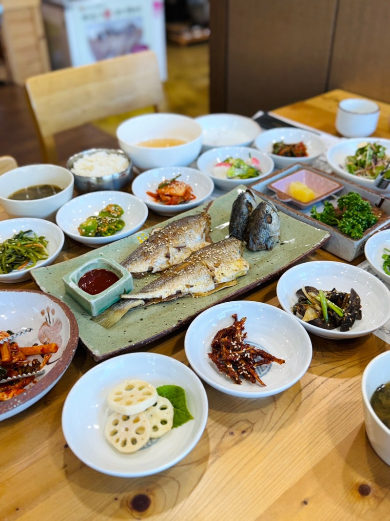 순천 보리굴비 정식 웰빙 밥상 참살이촌