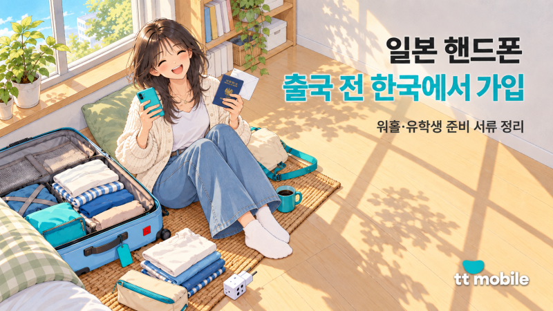 일본 핸드폰, 워홀·유학생은 일본 가기 전에 한국에서 가입해 두세요