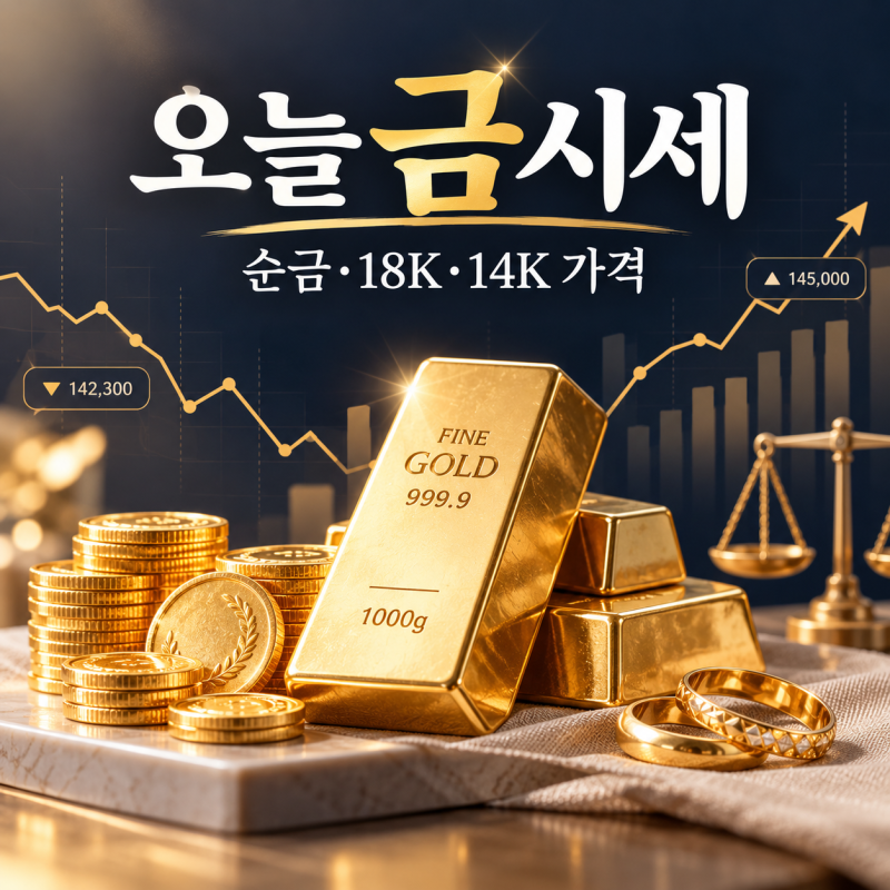 오늘 금시세 순금 18K 가격, 금값 또 얼마나 움직였나