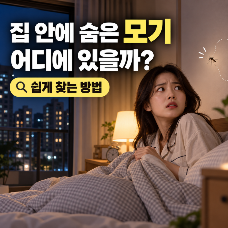 집 안에 숨어 있는 모기 쉽게 찾는 방법
