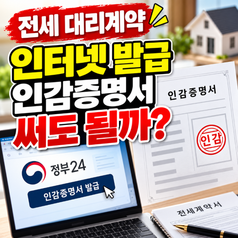 전세 대리계약, 인터넷 발급 인감증명서 써도 될까?