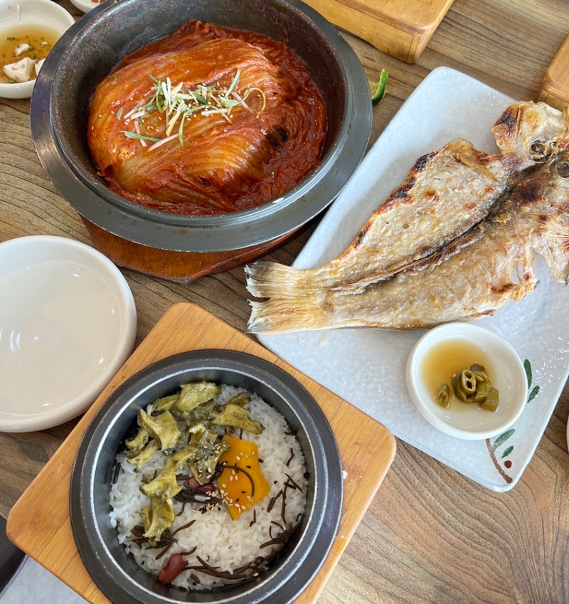 제주도 중문 맛집 서귀포 중문고등어쌈밥 아침식사 든든한 한상