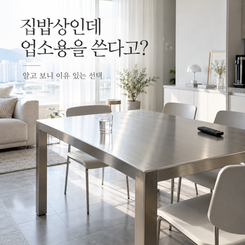 "집밥상인데 업소용을 쓴다고?" 알고 보니 이유 있는 선택