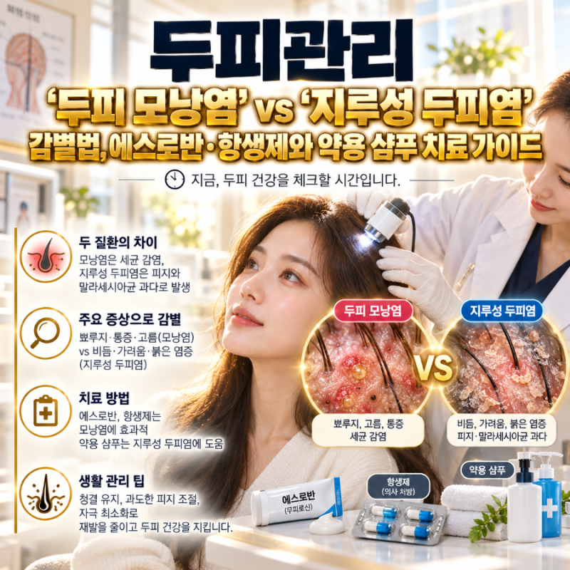 두피 모낭염, 지루성 두피염