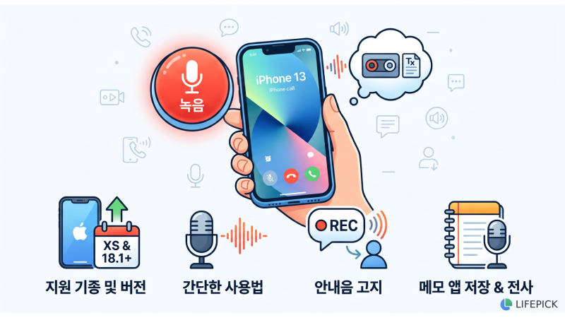 아이폰 통화 녹음 방법, 이것만 알면 끝!