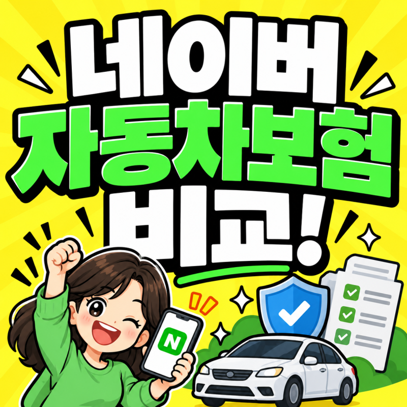 네이버 자동차보험 비교 1분컷 네이버페이 이벤트까지 바로 확인