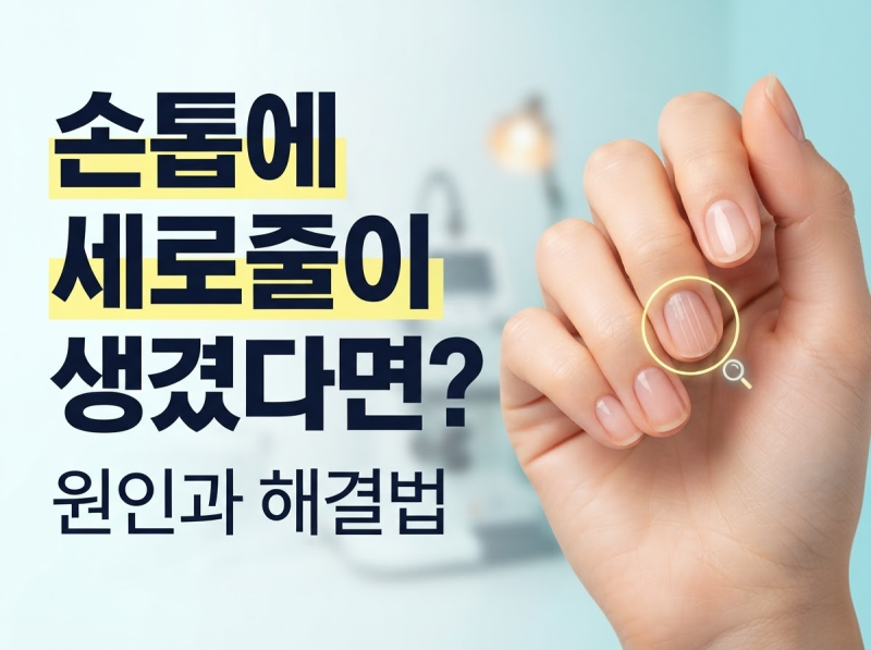 손톱에 세로줄이 생겼다면? 이 신호일 수 있습니다