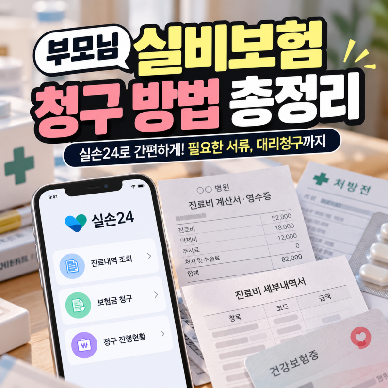 부모님 실비보험 청구 어렵지 않아요, 필요한 서류부터 대리청구까지 총정리