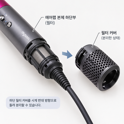 다이슨 에어랩 청소방법, 필터부터 배럴까지 제대로 관리하는 법