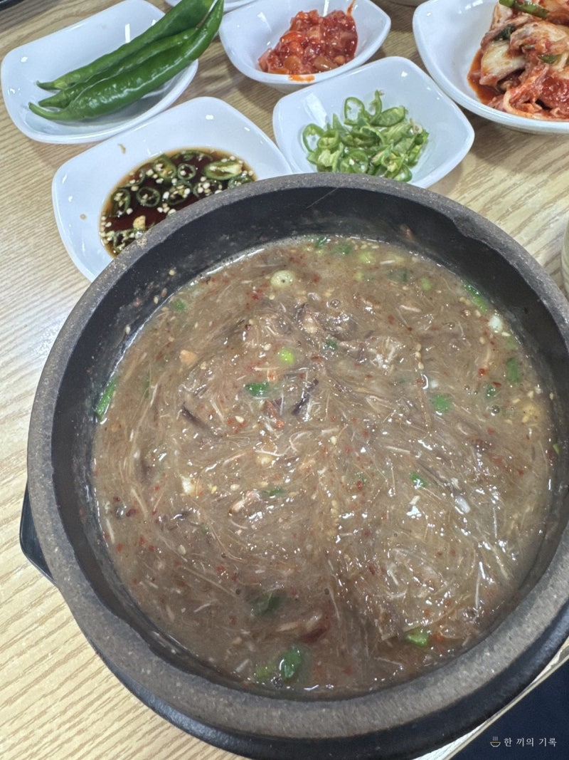 제주공항 근처 맛집 우진해장국, 고사리육개장 몸국 녹두빈대떡 한 상