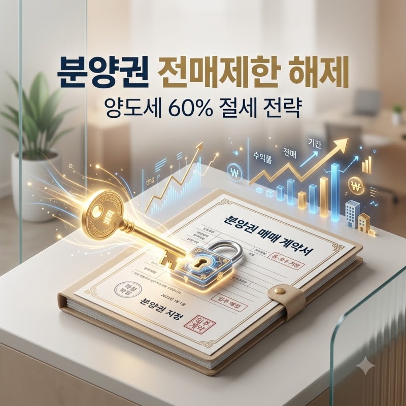 아파트 분양권 전매제한 해제 '양도세 60% 비과세 피할까' 실거주 꿀팁