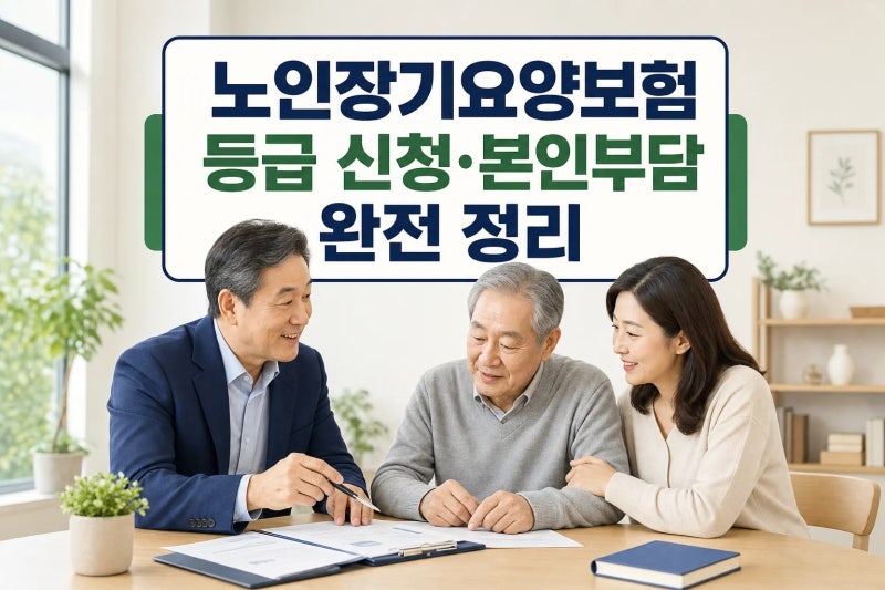 노인장기요양보험 등급 신청 자격·본인부담금 한 번에 정리