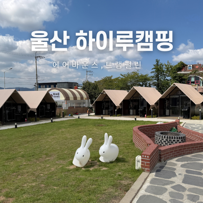 울산 북구 놀이방 고깃집 하이루 캠핑바베큐에서 에어바운스 캠크닉