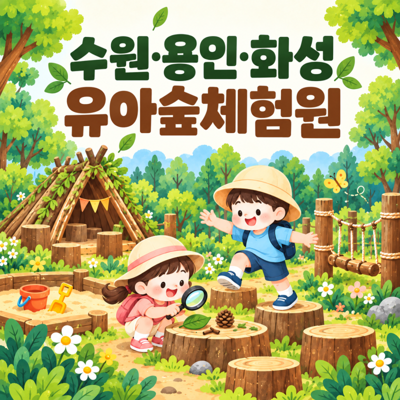 수원·용인·화성 유아숲체험원 25곳｜우리 집 근처에도 있을까?