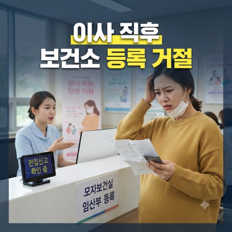 이사 갔더니 전입신고 전이라 보건소 임산부 등록 거절당했을 때 대처법