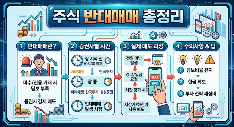 주식 반대매매란? 증권사별 시간부터 실제 매도 과정까지 총정리