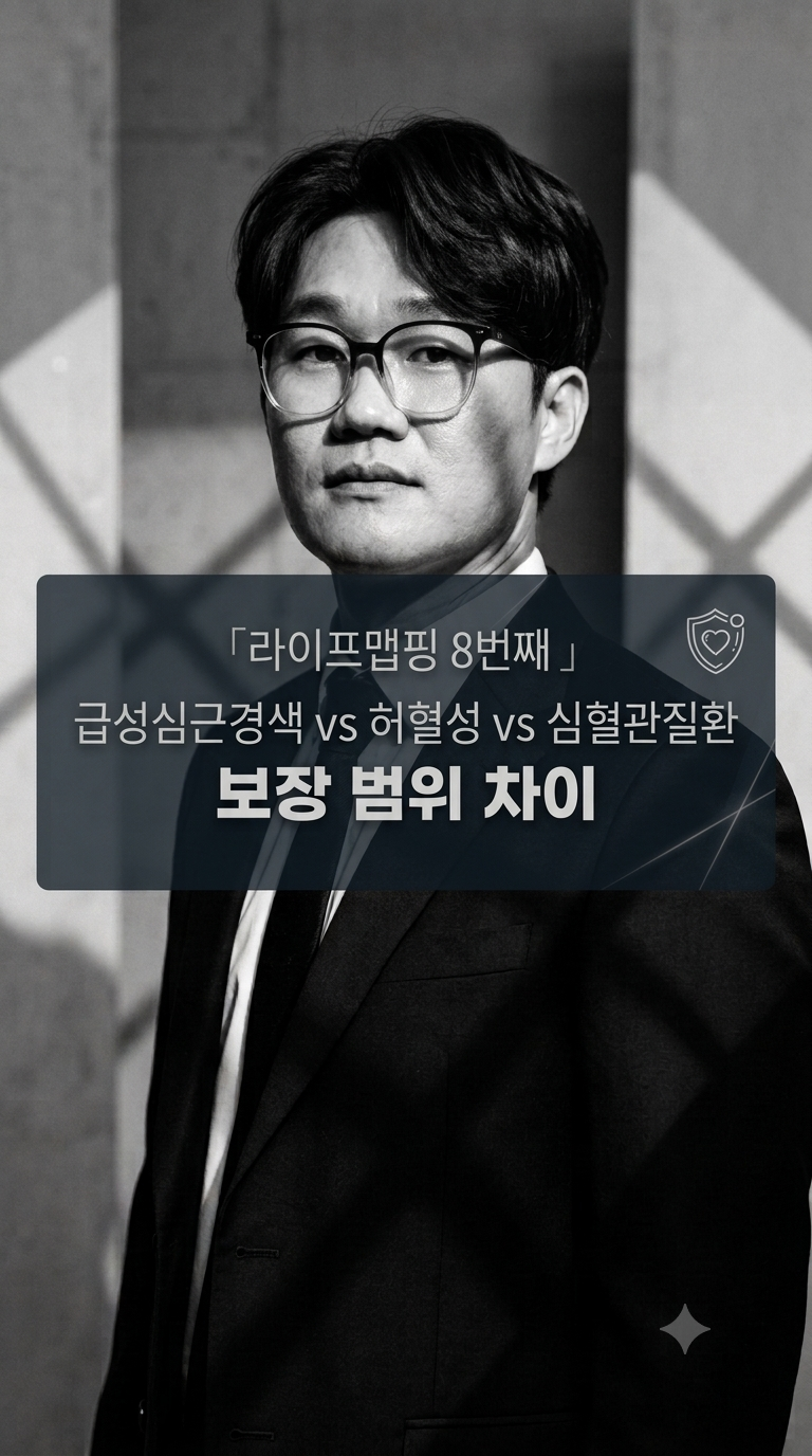 [라이프맵핑 8.] 급성심근경색 vs 허혈성 vs 심혈관질환 보장 범위 차이 총정리