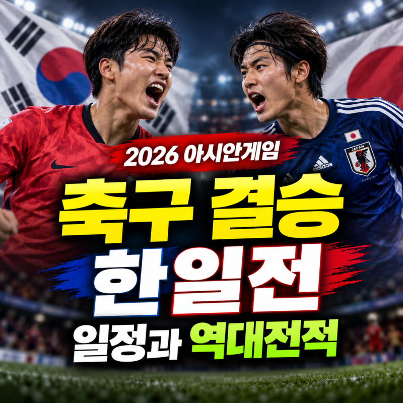 2026 아시안게임 축구 결승 한일전 일정｜한국 일본 역대전적·예선부터 경기결과 총정리