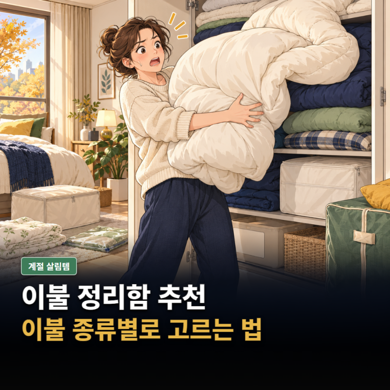 이불 정리함 추천 압축팩과 케이스 이불 종류별로 고르기