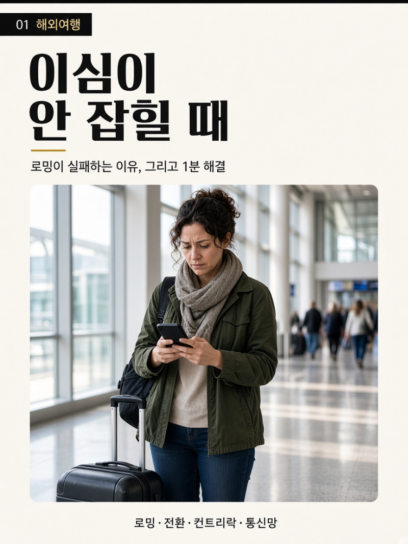 해외여행 이심 로밍 연결 실패하는 이유와 확실한 해결 방법 총정리