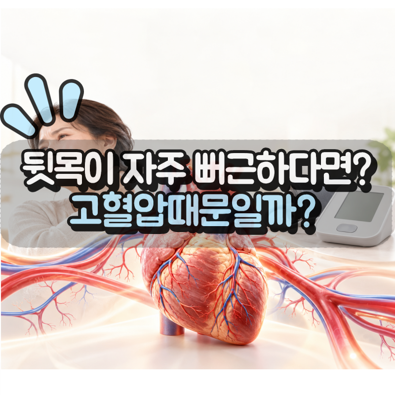 “뒷목이 뻐근하면 혈압이 높은 걸까?” 고혈압은 증상으로 알 수 있을까