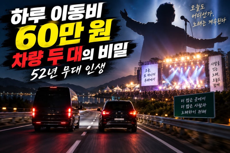 김연자, 하루 휘발윳값 60만 원…행사 스케줄의 실제 의미