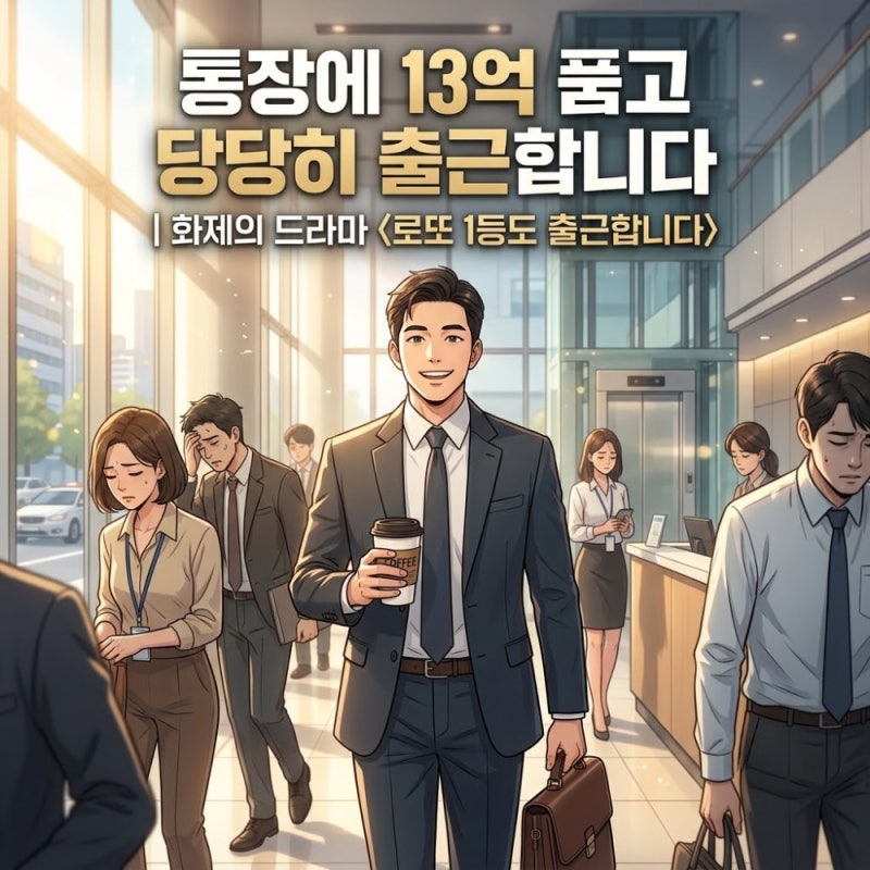 통장에 13억 품고 출근하면 생기는 일! 화제작 '로또 1등도 출근합니다' 줄거리·원작·심층 리....