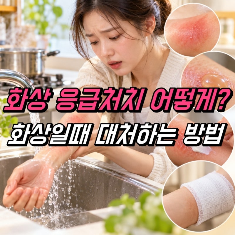 화상연고 1도 2도 화상 치료, 물집 통증 응급처치