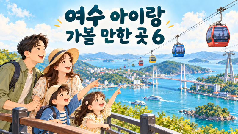 여수 아이랑 가볼 만한 곳 6｜아쿠아리움·케이블카·무료 산책, 가족 비용 정리