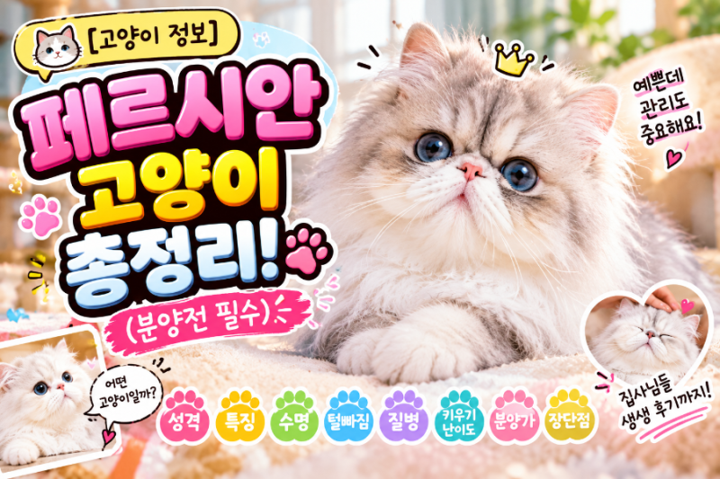 [고양이 정보] 페르시안 고양이 총정리!