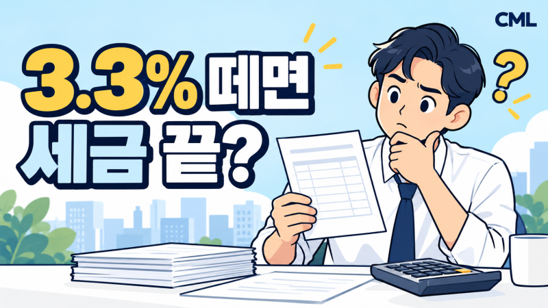 부업 정산에서 3.3% 떼면, 세금은 끝난 걸까요?
