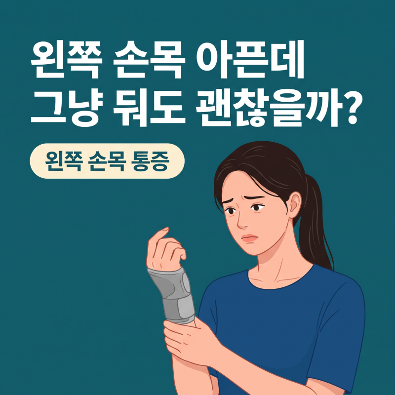 왼쪽손목통증, 파스 붙이기 전 먼저 확인해야 할 3가지 위치