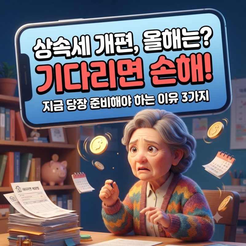 상속세 개편 2026 개편안 자녀공제 배우자공제 세율 정리